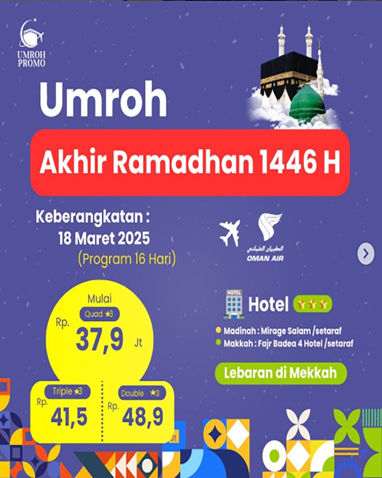 Jadwal Umroh Awal Ramadhan Untuk 2 Orang Pasti Berangkat